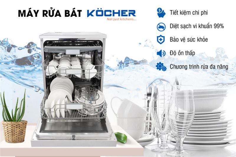 tổng quan máy rửa bát Kocher