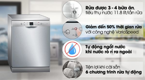 Đánh giá máy rửa bát SMS63L08EA