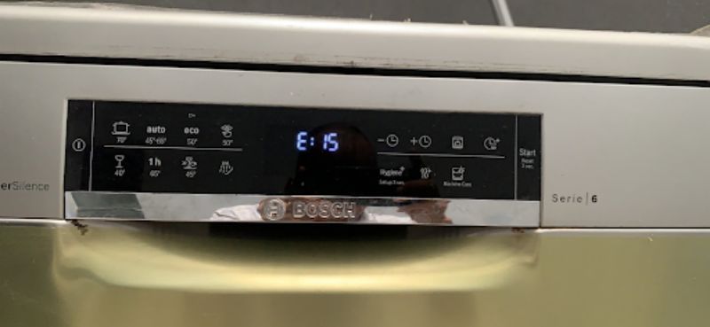 Tìm hiểu lỗi e15 máy rửa bát bosch và một số lỗi thường gặp