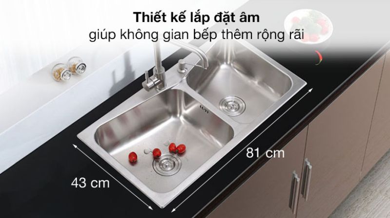 Cách chọn chậu rửa bát theo kích thước