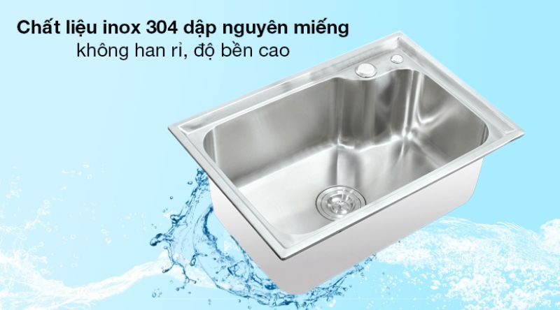 Mua chậu rửa bát theo chất liệu